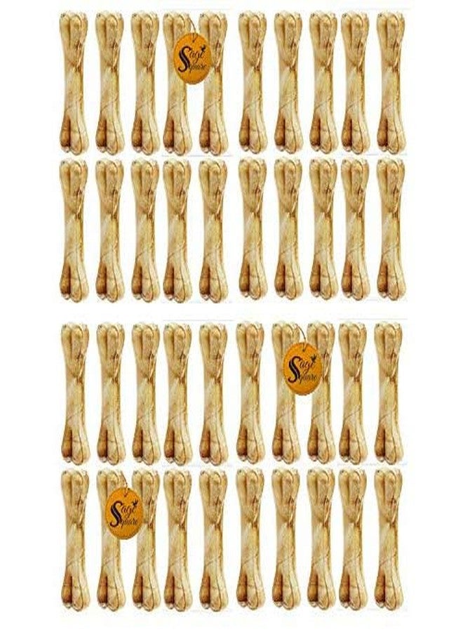 سايج سكوير عظمة كالسيوم مضغوطة مربعة الشكل من جلد البقر الخام من سيج، مكافآت للكلاب، عظمة لذيذة لصحة الكلب (3 بوصات، 500 غرام) - Image 1